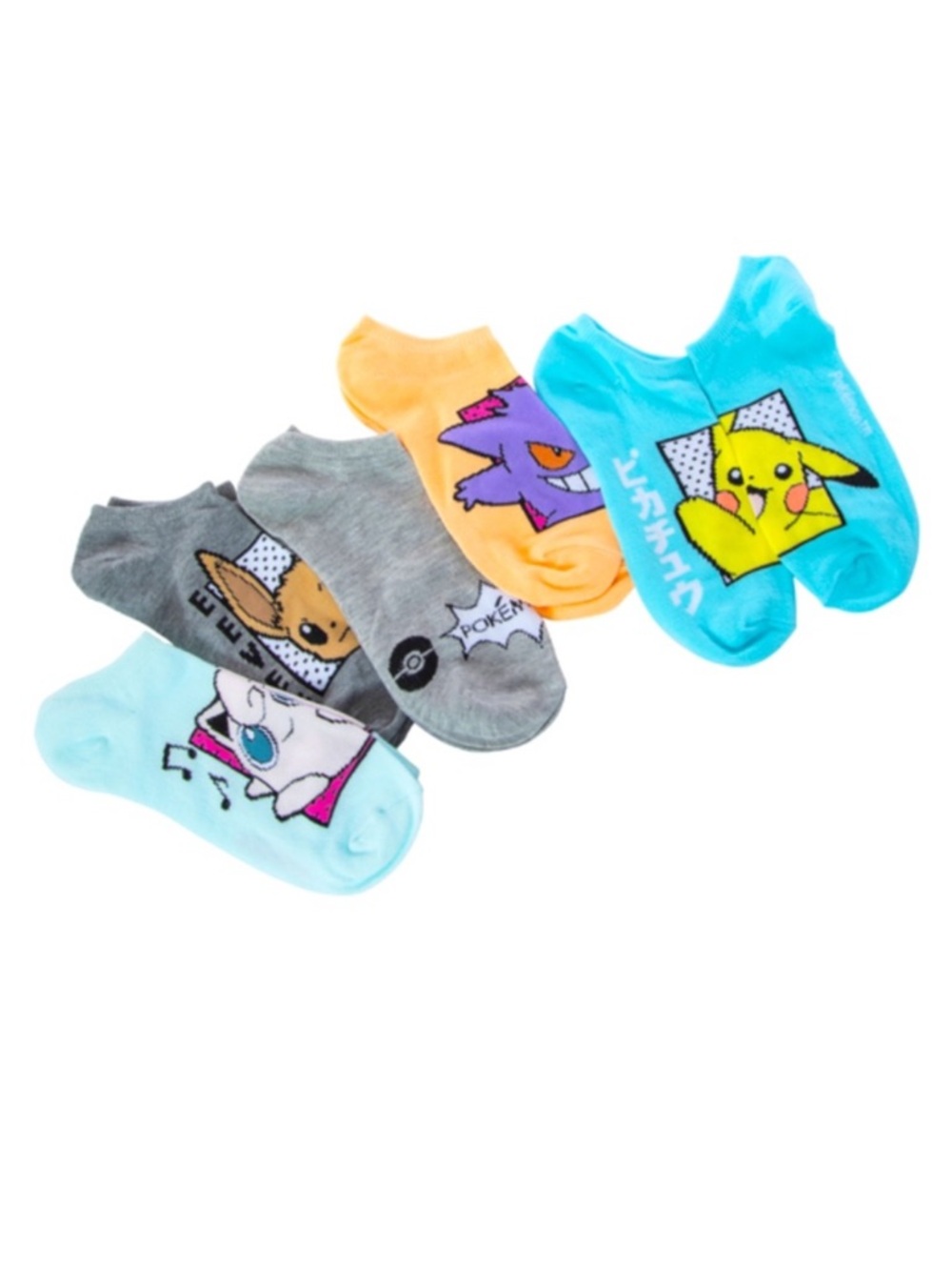 Pokemon No-Show Socks -Set of 5